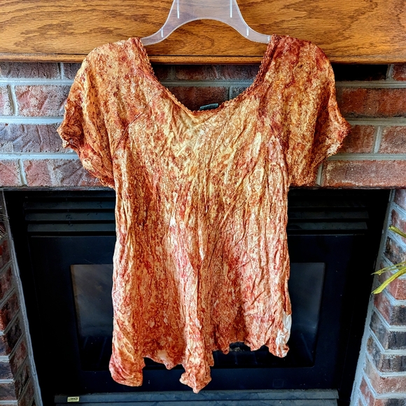 Colors of India brand orange top free size - Picture 2 of 2